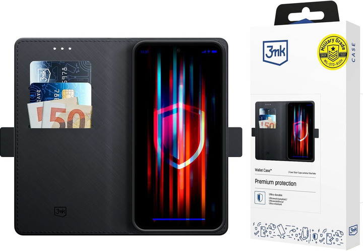 Etui z klapką 3MK Wallet Case do Samsung Galaxy S25+ Black (5903108615150) - obraz 8