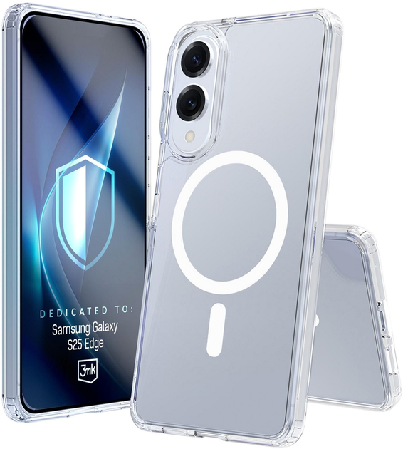 Панель 3MK Armor MagCase для Samsung Galaxy S25 Edge Transparent (5903108658638) - зображення 2