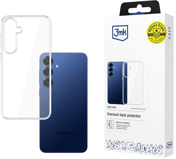Etui 3MK Clear Case do Samsung Galaxy S25 FE Transparent (5903108673655) - obraz 1