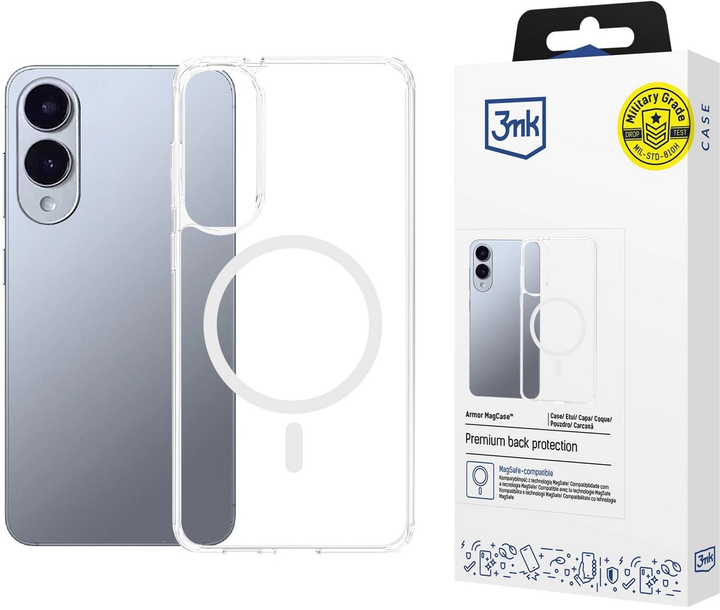 Панель 3MK Armor MagCase для Samsung Galaxy S25 Edge Transparent (5903108658638) - зображення 8