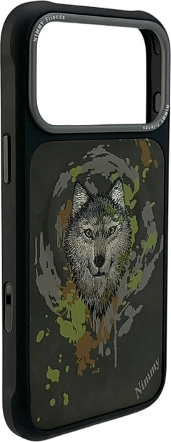 Etui plecki Nimmy Wolf MagSafe do iPhone 17 Pro Max Dark Grey  (6971080315992) - obraz 3