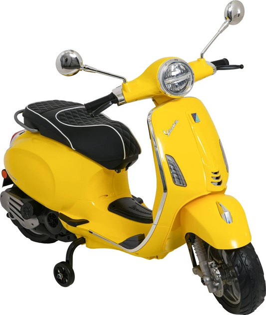 Skuter elektryczny dla dzieci Vespa Roma Żolty (5903864984668) - obraz 8