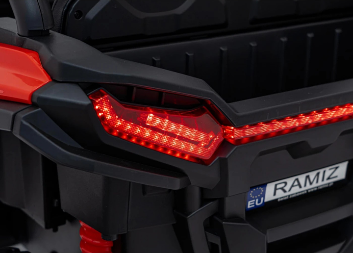 Buggy elektryczny dla dzieci KCK 4 x 4 Czerwony (5903864943757) - obraz 15