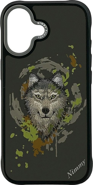 Etui plecki Nimmy Wolf MagSafe do iPhone 17 Dark Grey  (6971080315916) - obraz 1