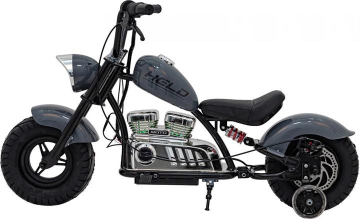 Електричний мотоцикл для дітей Chopper Warrior Сірий (5903864944549) - зображення 4