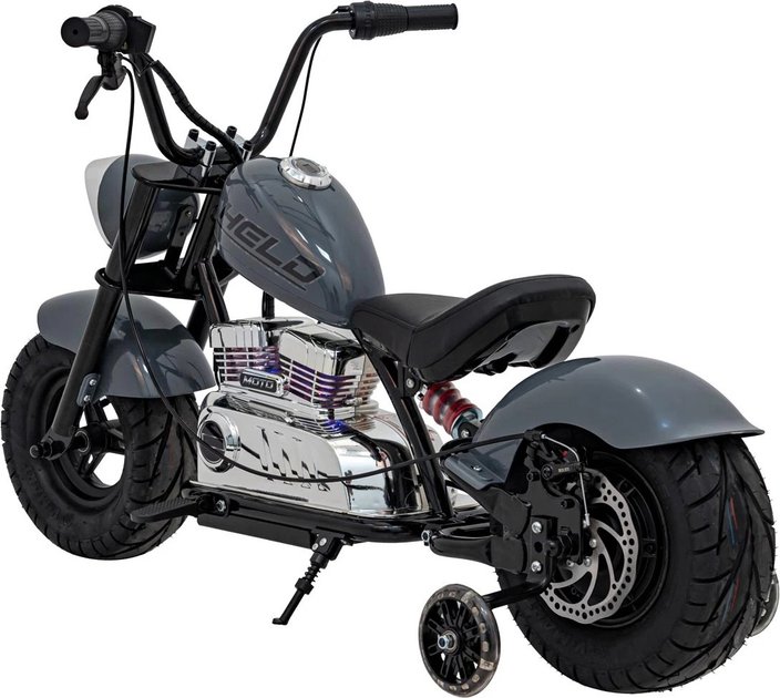 Електричний мотоцикл для дітей Chopper Warrior Сірий (5903864944549) - зображення 5
