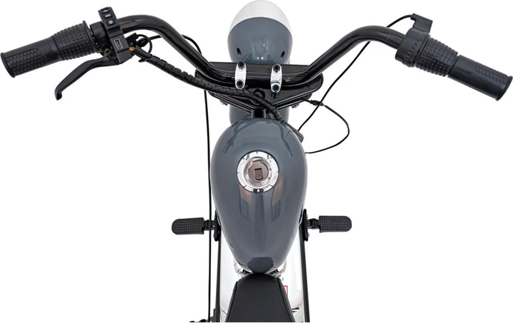 Електричний мотоцикл для дітей Chopper Warrior Сірий (5903864944549) - зображення 9