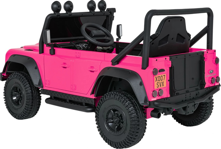 Електричний автомобіль для дітей Land Rover Defender 110 SVX Concept Рожевий (5903864984705) - зображення 6