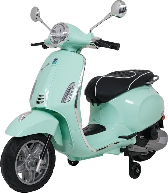 Електричний скутер для дітей Vespa Roma Зелений (5903864984651) - зображення 1