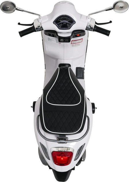 Електричний скутер для дітей Vespa Roma Білий (5903864984675) - зображення 9