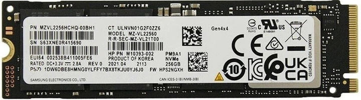 SSD диск Samsung PM9A1 256GB M.2 2280 PCIe 4.0 x4 NVMe V-NAND 3bit