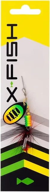 Блесна вращающаяся X-Fish Termite №3 7g Fire tiger - изображение 2