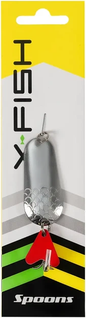 Блесна колеблющаяся X-Fish Godzilla 14g #01 Silver - изображение 2