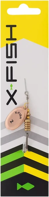 Блесна вращающаяся X-Fish Stark №2 4.5g Copper - Фото 2 Блесна вращающаяся X-Fish Stark №2 4.5g Copper - изображение 2