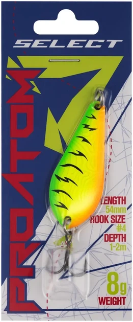 Блесна Select ProAtom 8.0g 54mm #10 - Фото 2 Блесна Select ProAtom 8.0g 54mm #10 - изображение 2