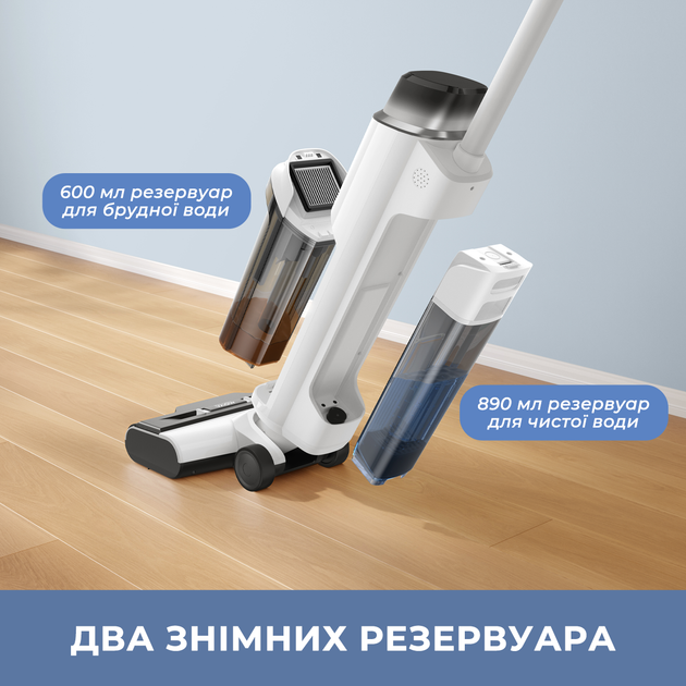 Акумуляторний миючий пилосос Mova K10 Pro (BVC-T8) - Фото 8 Акумуляторний миючий пилосос Mova K10 Pro (BVC-T8) - зображення 8