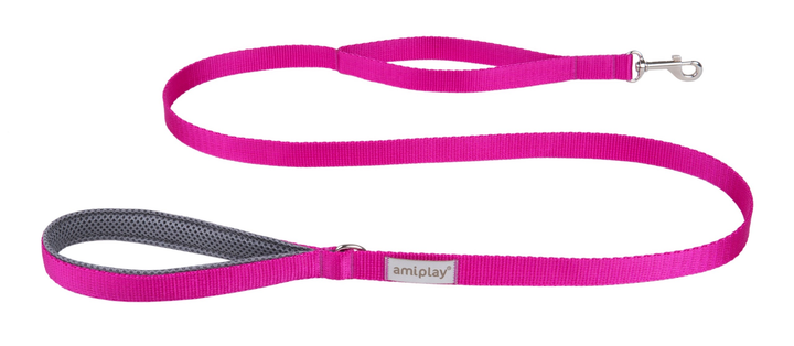 Повідець Amiplay Samba M 150 x 2 см Рожевий (5907563277625) - зображення 1