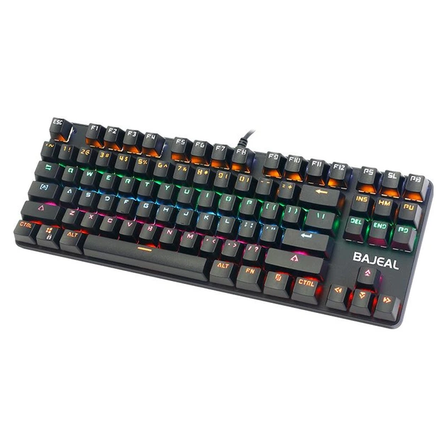 Механическая клавиатура 87 key черная с RGB-подсветкой Bajeal K100 80% Red switch игровая без цифрового блока - изображение 3