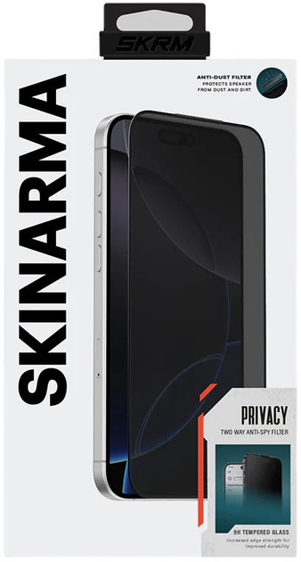 Szkło hartowane Skinarma Privacy do Apple iPhone 17 Pro (8886461248791) - obraz 3