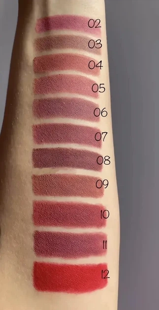 Помада-олівець для губ Velvet Waterproof Matte Bogenia 006 - изображение 2