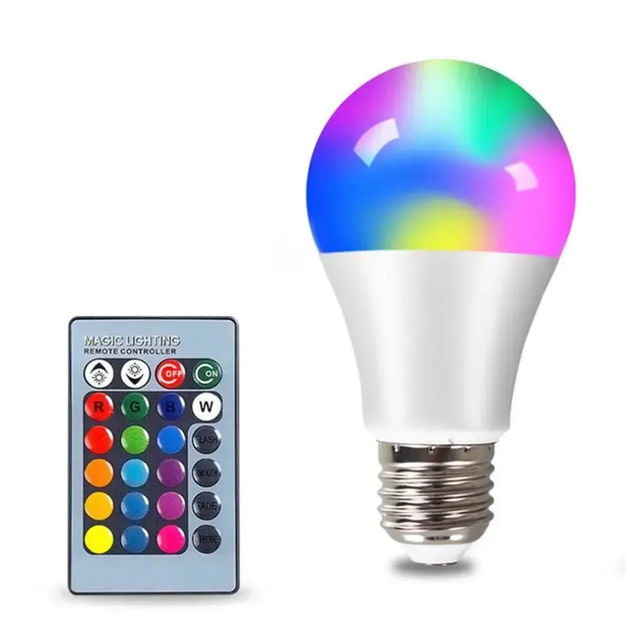 Музична дисколампа Bluetooth RGB Пульт цоколь Е27 - зображення 5