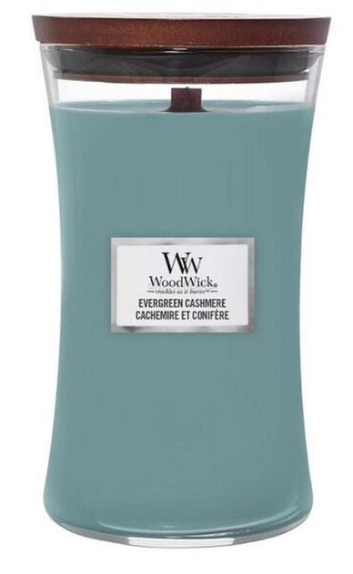 Świeca zapachowa Woodwick Evergreen Cashmere 609 g (5038581155715) - obraz 1