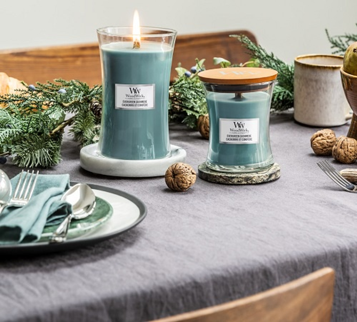 Świeca zapachowa Woodwick Evergreen Cashmere 609 g (5038581155715) - obraz 2