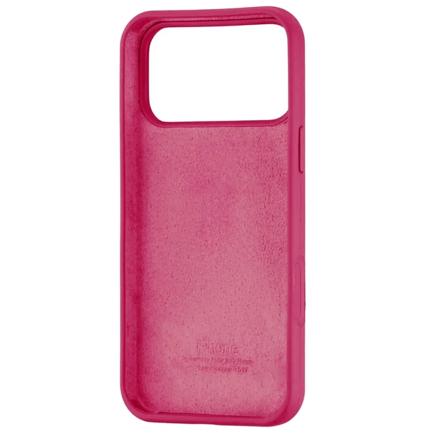 Чехол Fiji Silicone Case для Apple iPhone 18 Pro бампер накладка Soft Touch с микрофиброй Garnet - Фото 2 Чехол Fiji Silicone Case для Apple iPhone 18 Pro бампер накладка Soft Touch с микрофиброй Garnet - изображение 2