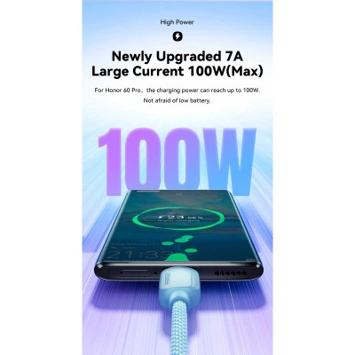 Дата кабель USB 2.0 AM to USB-C 3.0m 100W black Essager (EXC7A-WLC01-P) - изображение 4