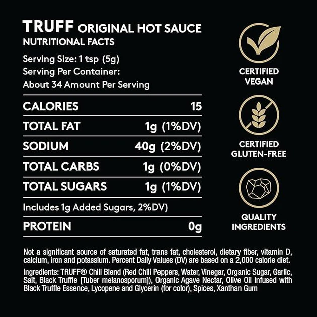 Соус Truff Hot Sauce Original гострий із чорним трюфелем, 170 г - Фото 3 Соус Truff Hot Sauce Original гострий із чорним трюфелем, 170 г - зображення 3