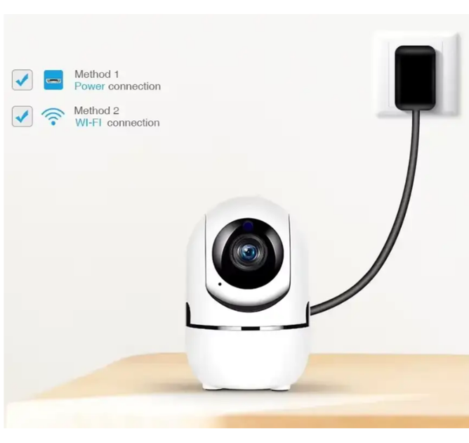 Wi-Fi камера Z-IOT CAM White 1080P Full HD / Умная видеокамера с датчиком движения и ночным видением - Фото 3 Wi-Fi камера Z-IOT CAM White 1080P Full HD / Умная видеокамера с датчиком движения и ночным видением - изображение 3