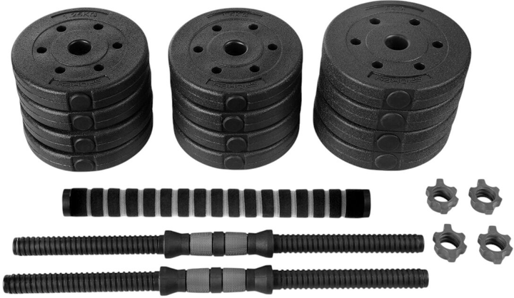 Регульовані гантелі та штанга Spokey Pondus 20 (5905339442239) - зображення 1