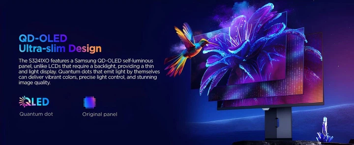 Монитор KOORUI S3241XO OLED 240 Hz 0.03ms (S3241XO) EU - Фото 10 Монитор KOORUI S3241XO OLED 240 Hz 0.03ms (S3241XO) EU - изображение 10