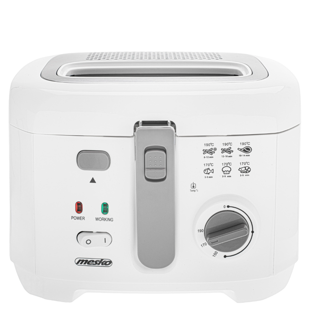 Фритюрниця Mesko MS 4908 G, 2,5 л, 1800 Вт, з терморегулятором, знімною чашею для олії, фільтром у кришці, захист від перегріву, Польща - изображение 2
