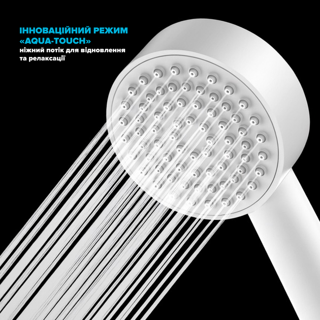 Душевая лейка DROP SPA1F-WHT белая - изображение 3