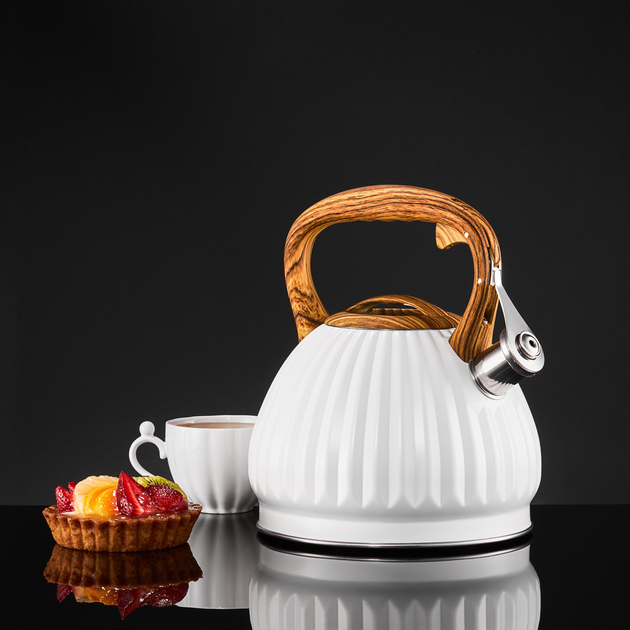 Czajnik Ambition Curly Biały 2.5 l (5904134960191) - obraz 3