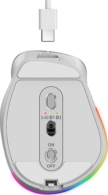 Mysz Genius Ergo 9000S Pro Wireless/Bluetooth Pink (31030039403) - obraz 6