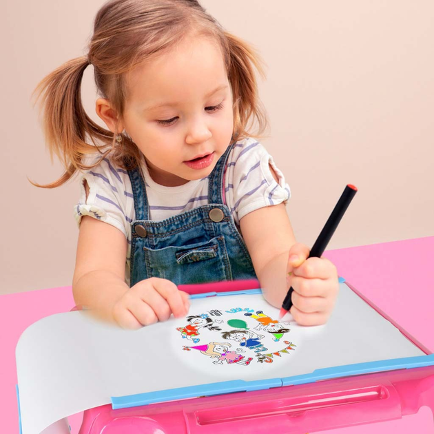 Projektor do rysowania KIK stolik karty Różowy (KX2933) (5903039769199) - obraz 13