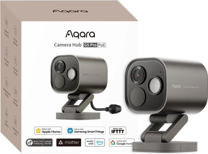Kamera IP Aqara Camera Hub G5 Pro PoE Szara (CH-C03D) - obraz 2