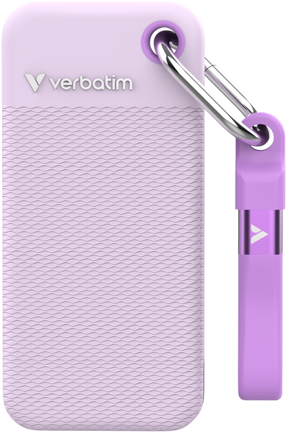 SSD диск Verbatim Pocket SSD 2ТВ USB 3.2 Gen 2 Type-C Purple (23942323235) - зображення 1
