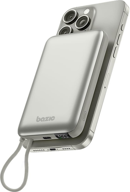 УМБ Bazic by Energea Fusion Mag 10000 mAh 20W Silver (8885020103205) - зображення 2