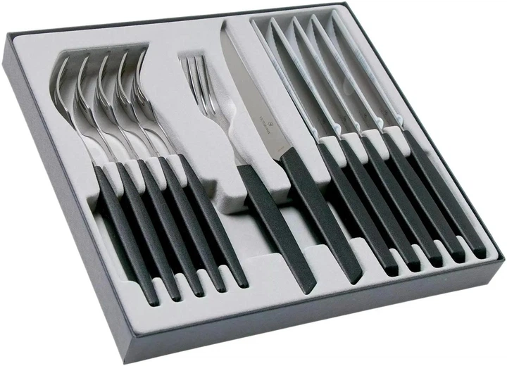 Набір столовий Victorinox Swiss Modern Table Set 6.9093.12W.12 - Фото 2 Набір столовий Victorinox Swiss Modern Table Set 6.9093.12W.12 - зображення 2