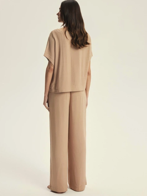 Піжама (футболка + штани) жіноча Esotiq Corenso 43825-84X S Пісочна (5903972695524) - зображення 2