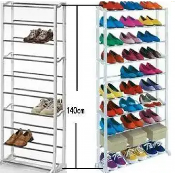Полиця для взуття на 30 пар Amazing Shoe Rack чорна - Фото 3 Полиця для взуття на 30 пар Amazing Shoe Rack чорна - зображення 3