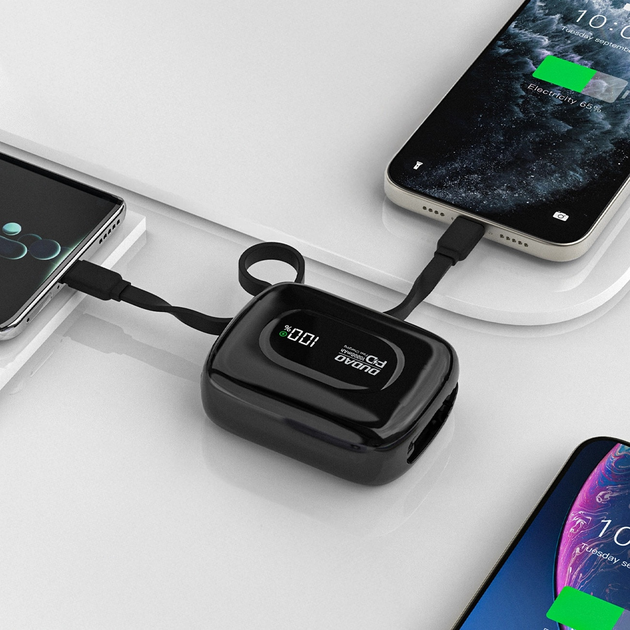 УМБ Dudao K32 10000 mAh 22.5W Black (6977196682027) - зображення 5