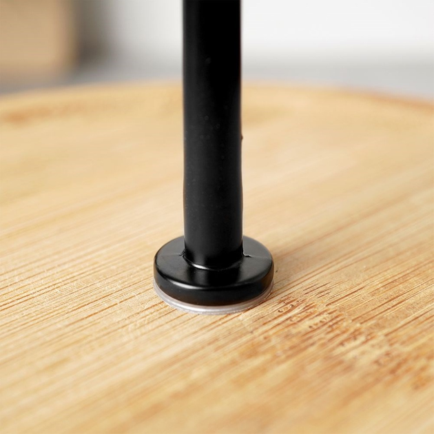 Підставка Excellent Houseware бамбукова 3-рівнева Коричнева 35 см (8721037069441) - зображення 7