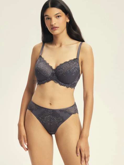 Бюстгальтер з кісточками мереживний Esotiq Ofiel 44216-90X 70G Сірий (5903972701744) - зображення 3