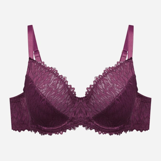 Бюстгальтер з кісточками мереживний Esotiq Ofiel 44216-93X 75D Бордовий (5903972701461) - зображення 5