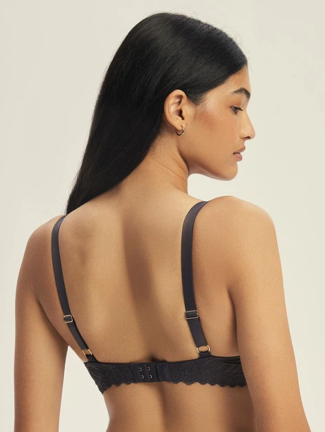 Бюстгальтер Push-up з кісточками мереживний Esotiq Onika 44220-90X 80B Сірий (5903972667057) - зображення 2