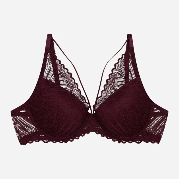 Бюстгальтер Push-up з кісточками мереживний Esotiq Onika 44220-93X 75B Бордовий (5903972666845) - зображення 7